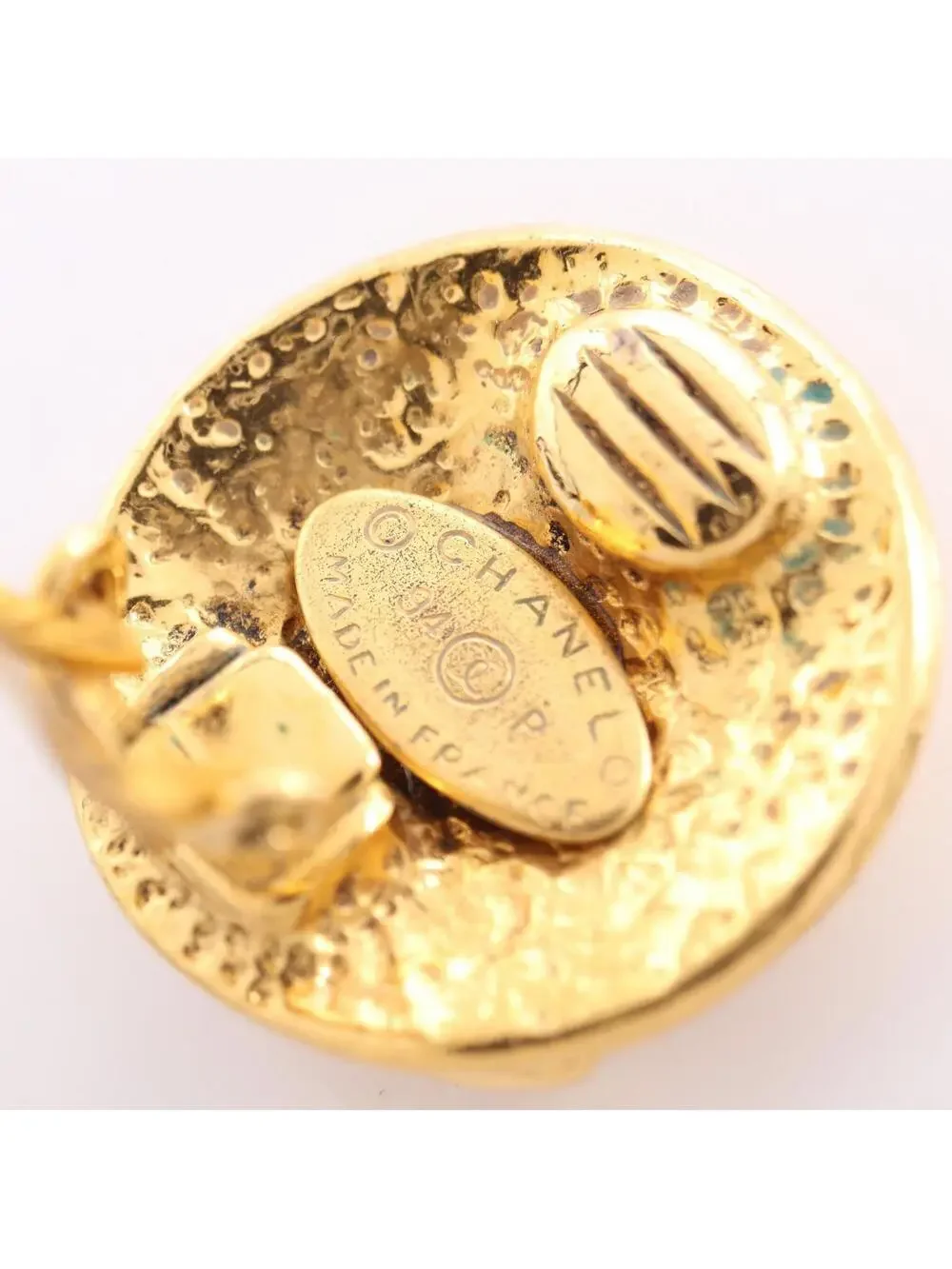 Chanel Cc Logo Clip-On Earrings Metal #327457C97B